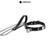 Cute Cowhide Cat Choker with Bell - Sweet Style Adult Accessory