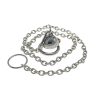 Stainless Steel Chastity Lock Cage with Rope Chain - Husband Wife Game Tool