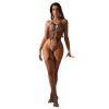 Women's Sexy Hollow Net Lingerie with Open Fishnet Stockings for Temptation