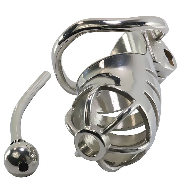 Stainless Steel Male Chastity Lock Bird Tease Training Device - Image 6