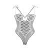 Sexy Lace Mesh Bodysuit Women Open Crotch Underwire Fashion