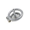 Interesting Stainless Steel Chastity Lock with Tube Flat CB Chastity Penis Cage Adult Toy Wearing Men