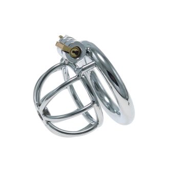 Metal Hemisphere Chastity Cage for Men – Secure Adult Sex Toy