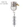Stainless Steel Scrotum Pendant Weight Ring for Penis Stretch & Extension