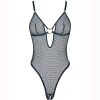 Women's Sexy Flower Net Perspective Heart Buckle Sling Leg Ring Lingerie