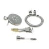 Stainless Steel Flat Chastity Lock Cage for Men