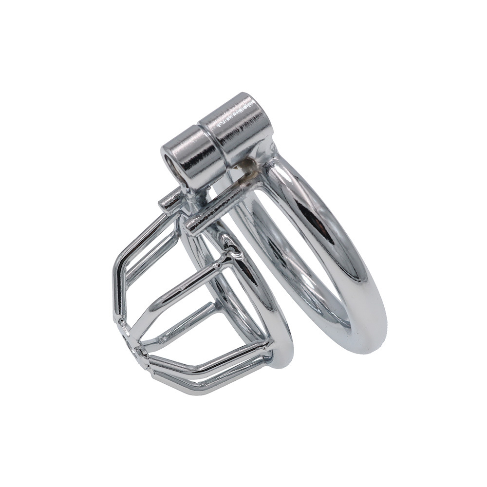 Metal Short Penis Birdcage Male Wear Adult Toys Small Grid Chastity Lock