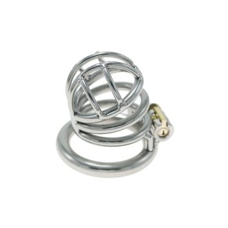 Stainless Steel Men’s Chastity Cage Bundle – Adult Penis Lock Wearable Device