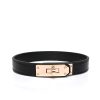 Genuine Leather Choker Necklace with Lock Buckle - Flirty Adult Neck Collar