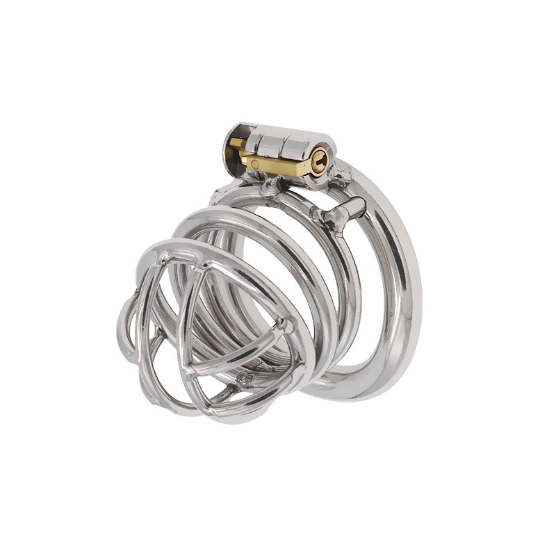 Genuine Stainless Steel Chastity Lock with Penis Cage Chastity Device Men's Cut Sex Toys Adult Products - Image 5