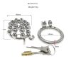 Men's Wearable Chastity Device with Massager - Secure Lock & Fun Toy