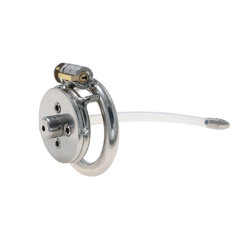 Stainless Steel Chastity Lock Cage for Men's Training - Image 8
