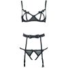 Exquisite Embroidered Cotton Open Cup Bra & Panty Set for Women
