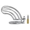 Stainless Steel Male Chastity Device for Discreet Wear