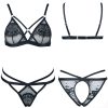 Lace Elastic Memory Wire Double Layer Micro Push-up Bra Set