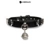Cute Cowhide Cat Choker with Bell - Sweet Style Adult Accessory