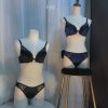 Honeycomb Cotton Sexy Bra & Briefs Set - Comfortable Steel Ring Adjustable Lingerie
