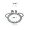 Stainless Steel Chastity Lock with Snap Ring & Multiple Rings for Secure Play