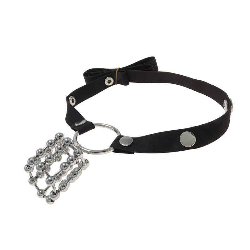 stainless steel sexy ring flirting toys passion supplies sex tools with root ring anti-off Belt adult SM - Image 3