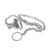 Stainless Steel Chastity Lock Cage with Rope Chain - Husband Wife Game Tool