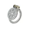 Men's Stainless Steel Chastity Lock with Anal Plug - Heavy-Duty Penis Cage Device