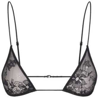 SKIMS Stretch Lace Triangle Cup Bra with Fashion Tape – Pure Spice
