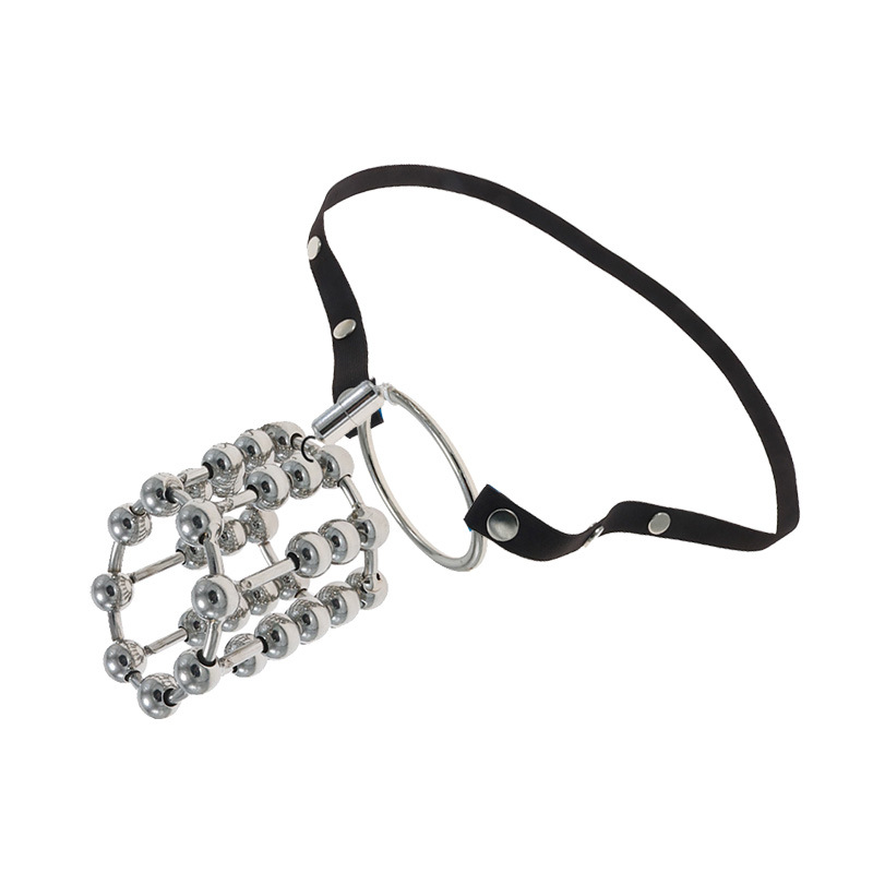 stainless steel sexy ring flirting toys passion supplies sex tools with root ring anti-off Belt adult SM - Image 2