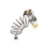 Stainless Steel Chastity Lock for Men - Secure Penis Cage Alternative