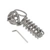 Stainless Steel Chastity Cage for Men - Secure Penis Lock Device