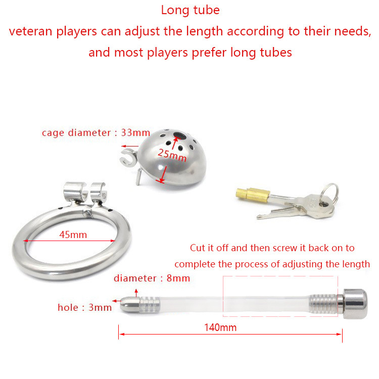 Male Chastity Cage with Urinary Catheter Option - Secure Lock Sex Toy for Enhanced Intimacy - Image 13