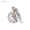 304 Stainless Steel Chastity Lock Penis Cage for Men - Secure Metal Restraint Device