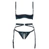 pure want to contrast color lace satin sponge steel bracket cross strap bra free off underwear sexy