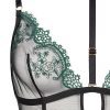 Sheer Deep V Backless Bodysuit Lingerie for Women - Sexy Temptation Net Cross-Back