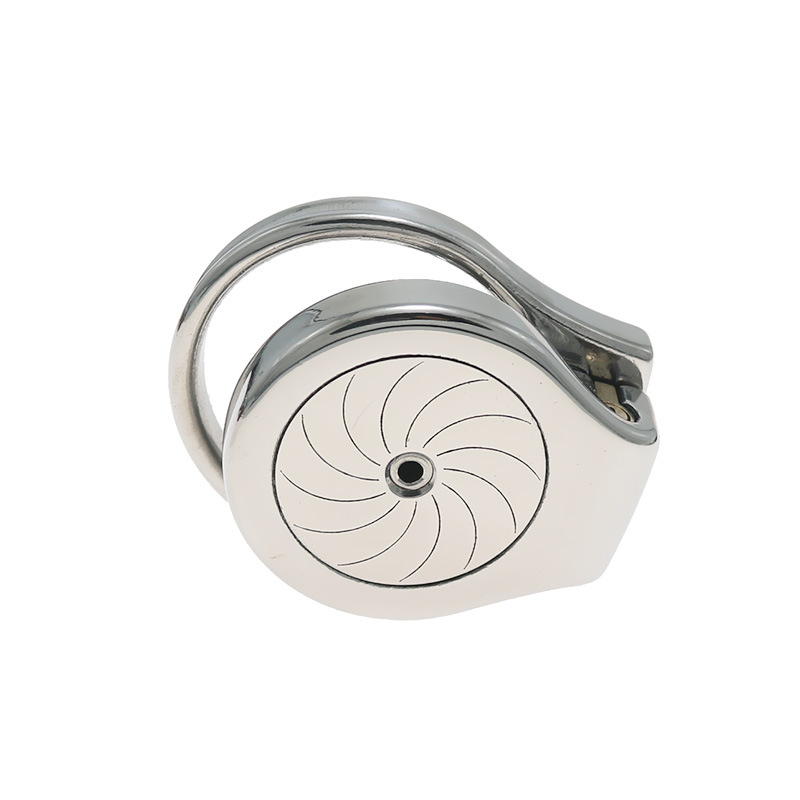 Beautiful stainless steel thickened flat chastity lock men go out to wear chastity sex tool lock bird with hollow tube - Image 5