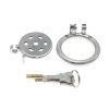 Stainless Steel Flat Chastity Lock for Men - Secure Cage Training Wear