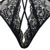 Black Lace Jumpsuit: Sexy Temptation Waist Bodysuit