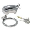 Funny Stainless Steel Male Chastity Cage Lock Alternative Adult Restraint