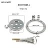 Stainless Steel Flat Chastity Lock for Men - Secure Cage Training Wear