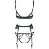 Sexy Lace Cross Strap Bralette & Panty Set for Women
