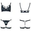 Sexy Jacquard Net Hollow Perspective Bra for Women