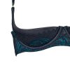 pure want to contrast color lace satin sponge steel bracket cross strap bra free off underwear sexy