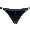 Sexy Patent Leather Micro Elastic Bra & Garter Belt Set