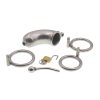 Stainless Steel Male Chastity Lock Cage with Conduit Alternative Restraint