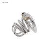 Genuine Stainless Steel Chastity Lock with Penis Cage Chastity Device Men's Cut Sex Toys Adult Products