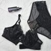 Fj Laser Floral Embroidery Memory Steel Ring Bra & Low Waist Briefs Set - Women's Quality Intimates
