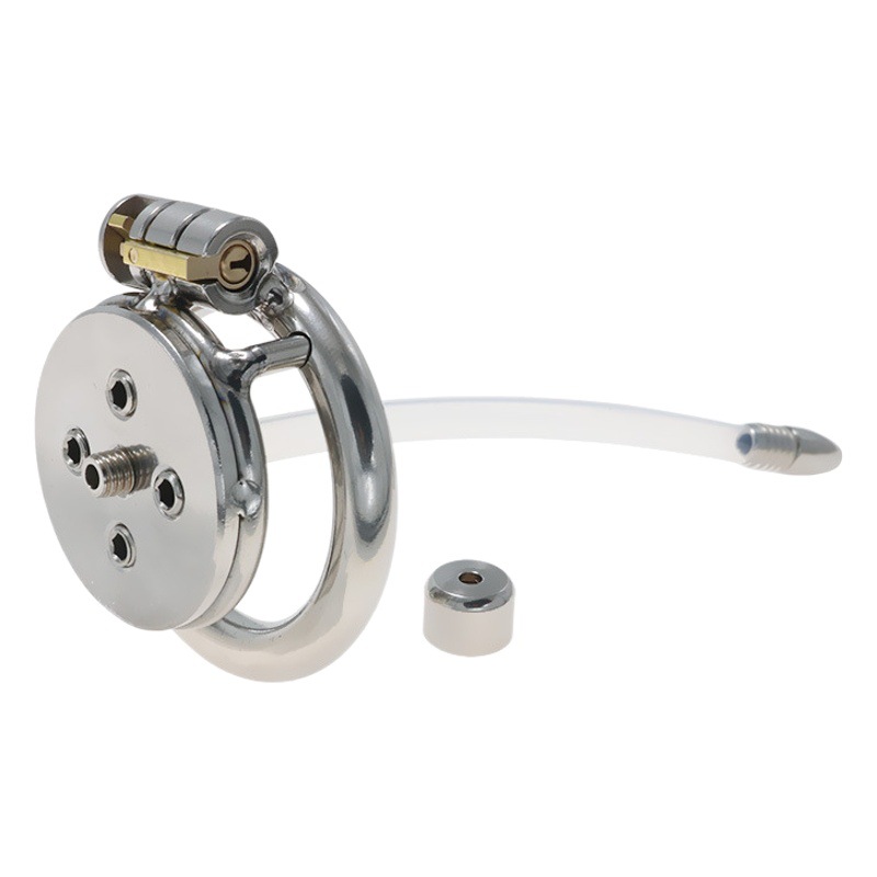 Stainless Steel Chastity Lock Cage for Men's Training