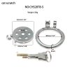 Stainless Steel Flat Chastity Lock for Men - Secure Cage Training Wear