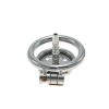 Funny Stainless Steel Flat CB Lock Penis Cage for Men's Chastity Wear