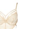 Champagne Gold Lace Cut-Out Jumpsuit with Beautiful Back Detail