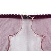 Purplish Red Embroidered AP Tulle Bra & Panty Set for Big Busts
